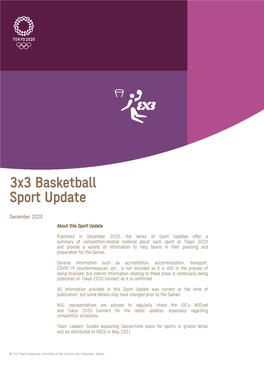 3X3 Basketball Sport Update