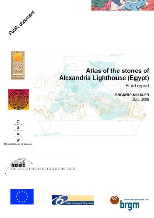 Atlas of the Stones of Alexandria Lighthouse (Egypt) Final Report