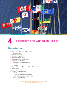 4 Regionalism and Canadian Politics