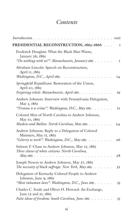 See the Table of Contents