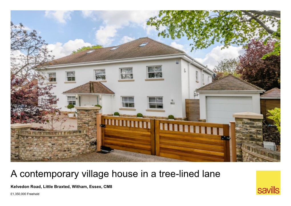 A Contemporary Village House in a Tree-Lined Lane