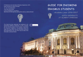 Guide for Incoming Erasmus Students