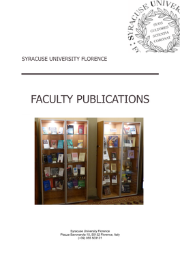 Faculty Publications