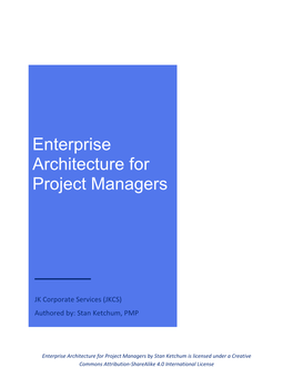 Enterprise Architecture for Project Managers