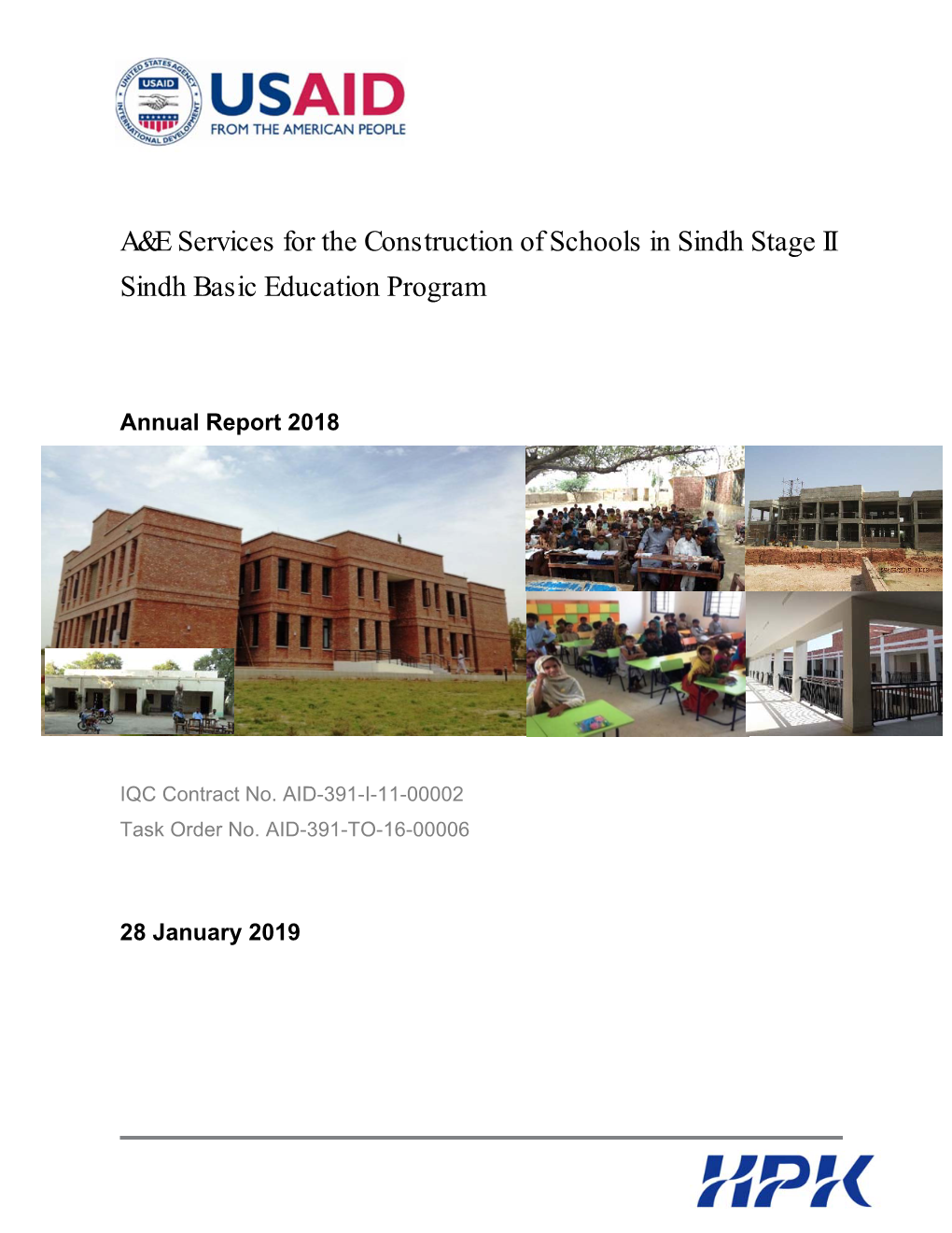 A&E Services for the Construction of Schools in Sindh Stage II Sindh Basic Education Program