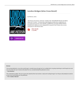 PDF \ London Bridges (Alex Cross Novel) \ Download