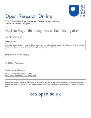 Rock to Raga: the Many Lives of the Indian Guitar