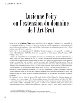 Lucienne Peiry Ou L'extension Du Domaine De L'art Brut