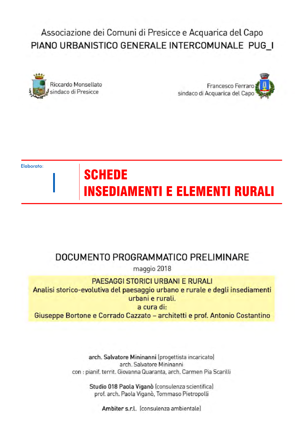 Schede Insediamenti E Elementi Rurali Architettura E Paesaggio Rurale Nel Territorio Di Acquarica E Presicce