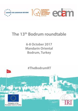 The 13Th Bodrum Roundtable