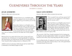 Gueneveres Through the Years by REBECCA HODGE
