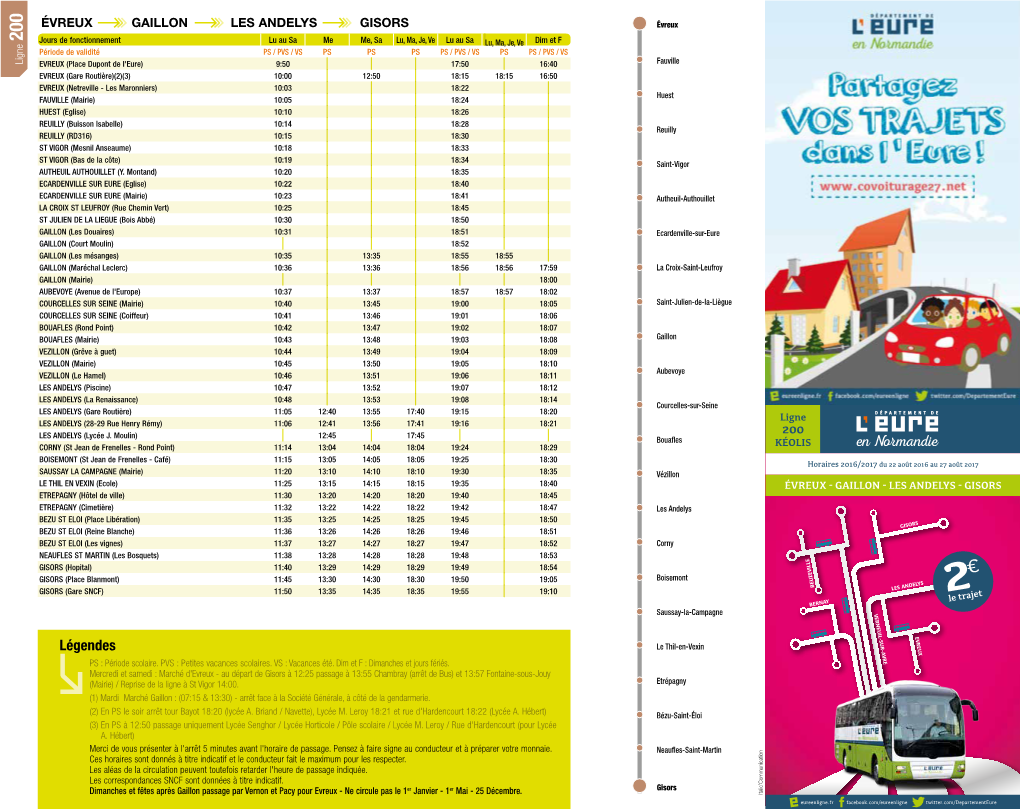 Légendes Le Thil-En-Vexin PS : Période Scolaire