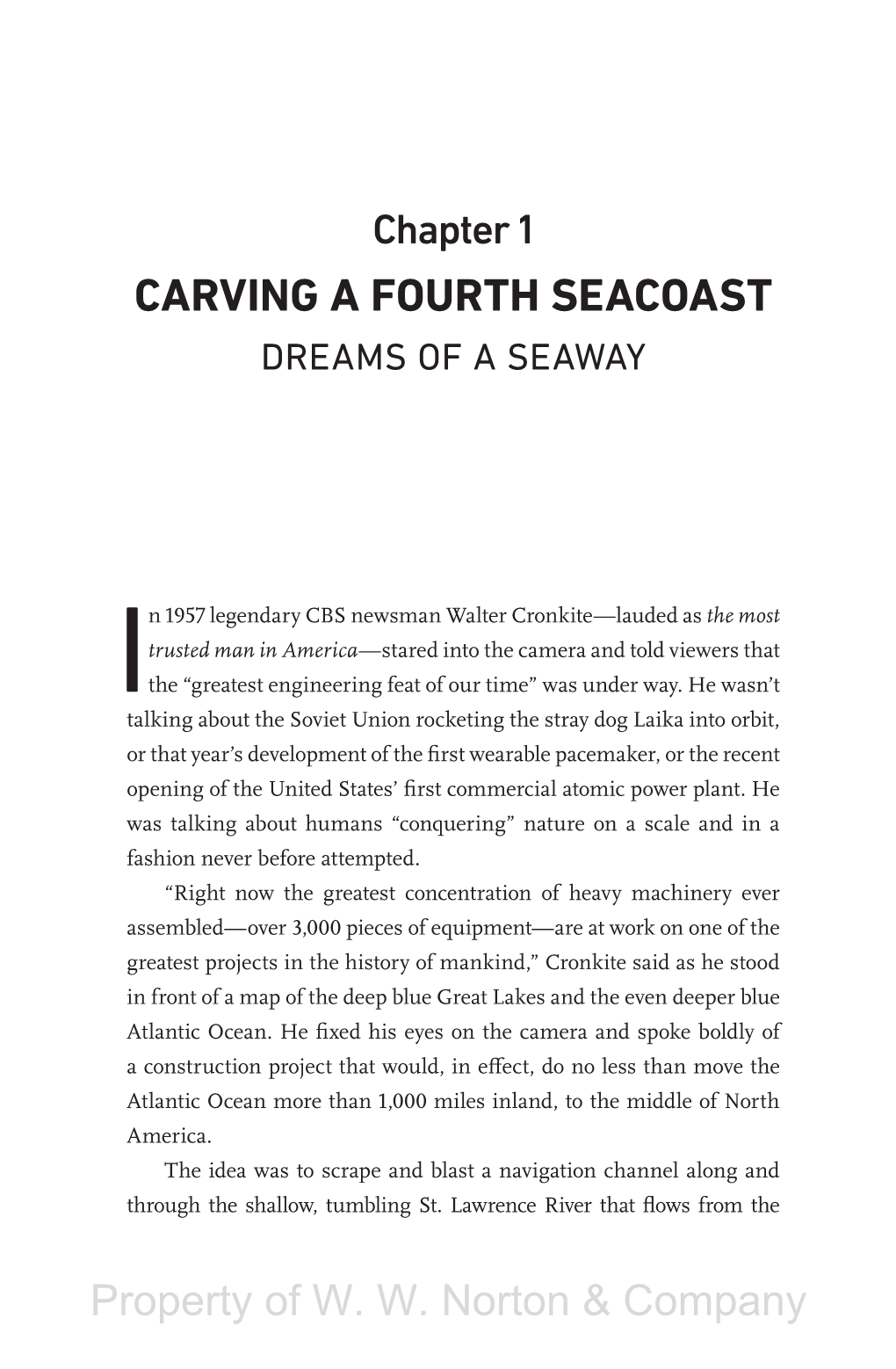Carving a Fourth Seacoast Dreams of a Seaway