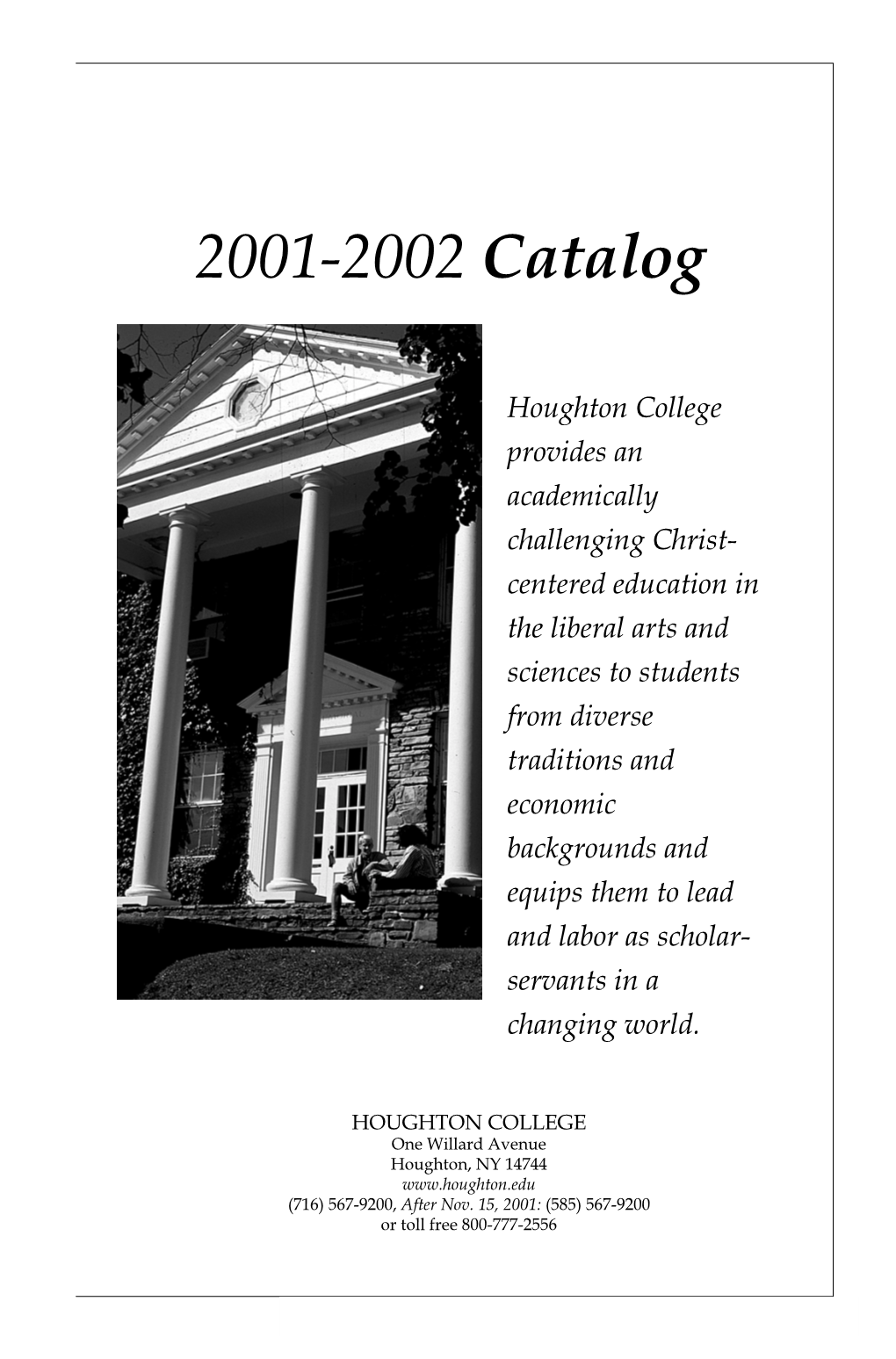 2001-02 Catalog