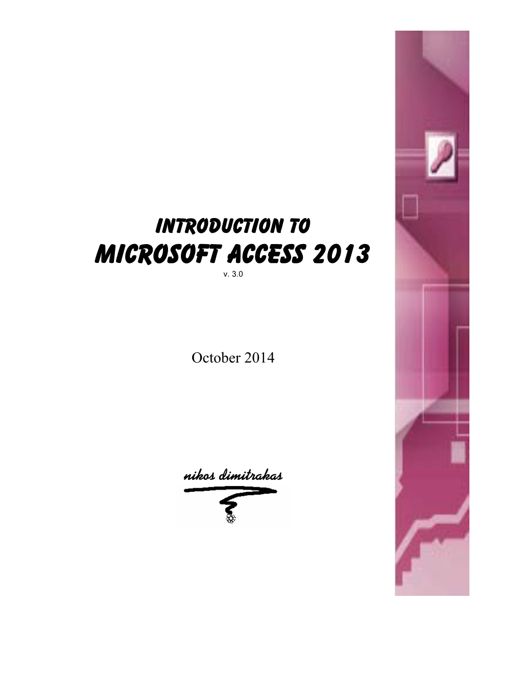 Microsoft Access 2013 V