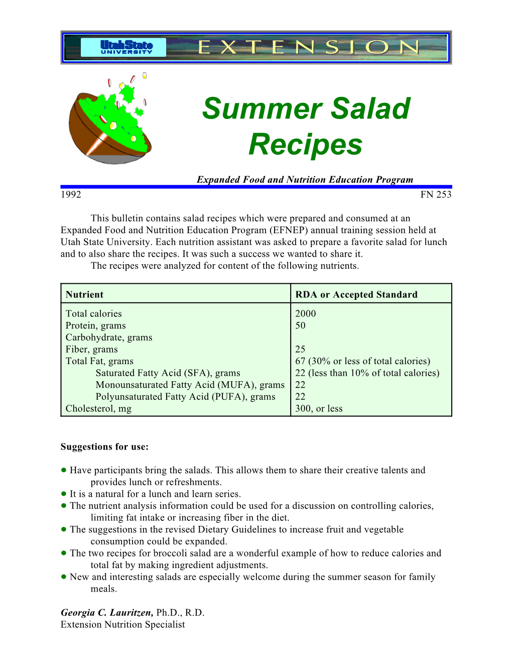 Summer Salad Recipes