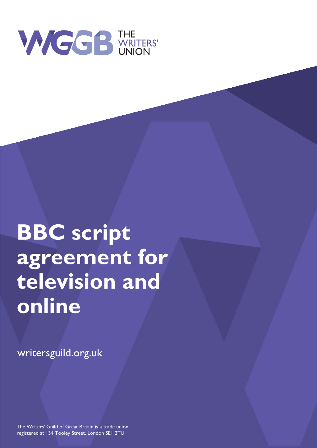 Script Agreement for Television and Online Writersguild.Org.Uk