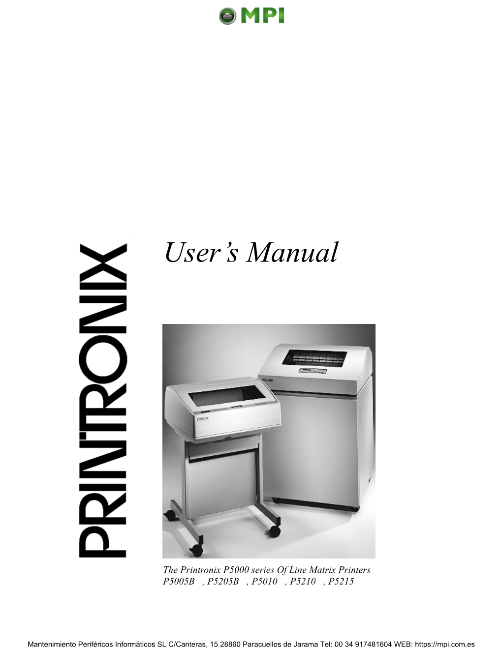 User-Manual-Printronix-P5000-En