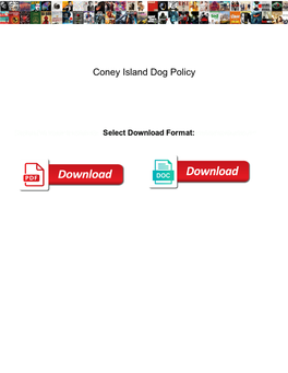 Coney Island Dog Policy