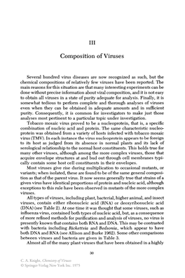 Composition of Viruses