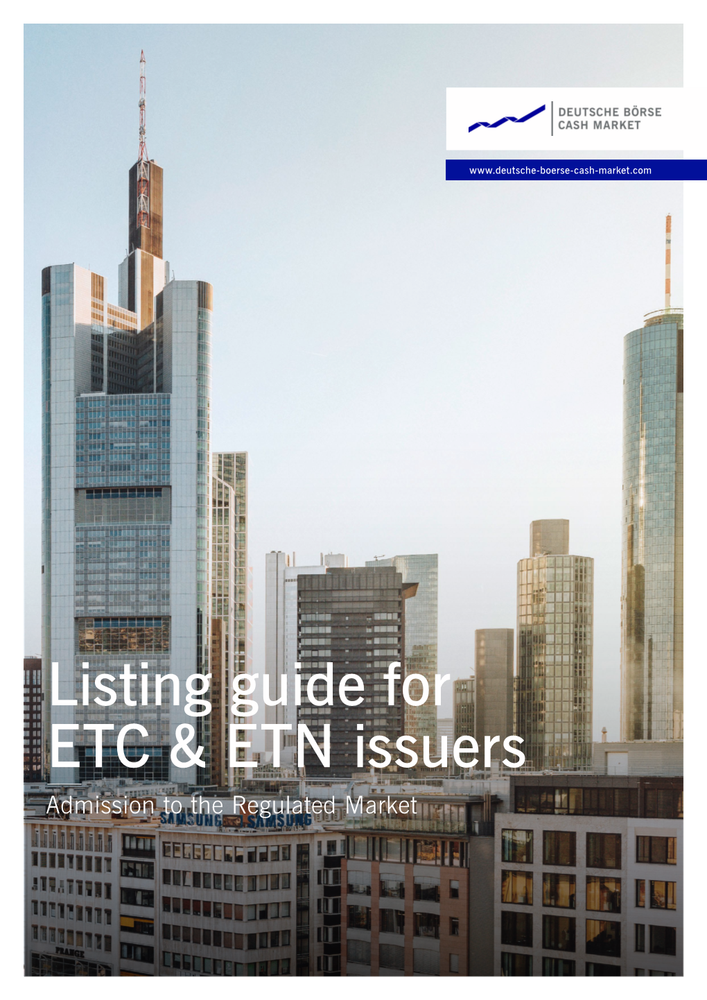 Listing Guide for ETC & ETN Issuers