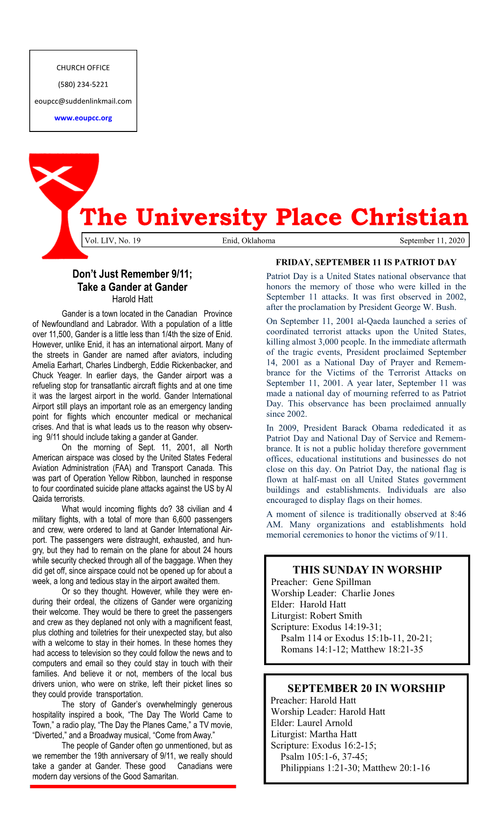 The University Place Christian Vol