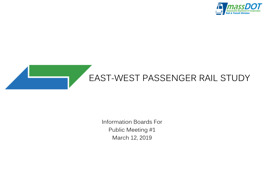 East-West Passenger Rail Study