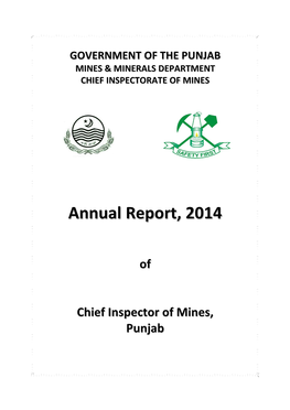 Government of the Punjab Mines & Minerals Department Chief Inspectorate of Mines