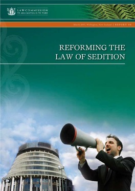 Reforming the Law of Sedition