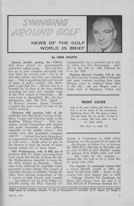 News of the Golf World in Brief