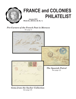 FRANCE and COLONIES PHILATELIST January 2010 Whole No