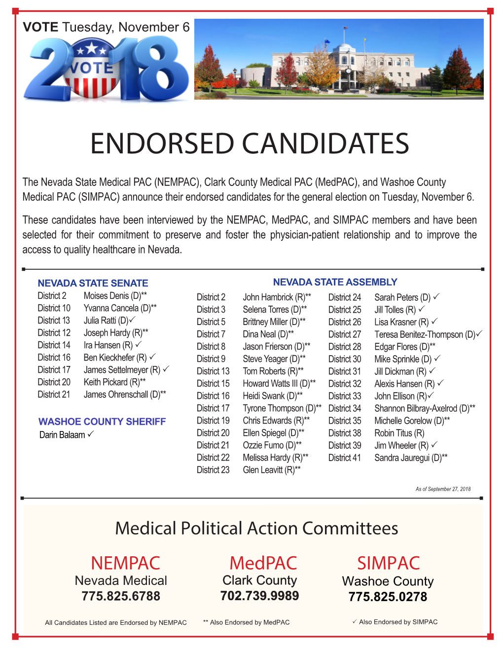 Endorsed Candidates