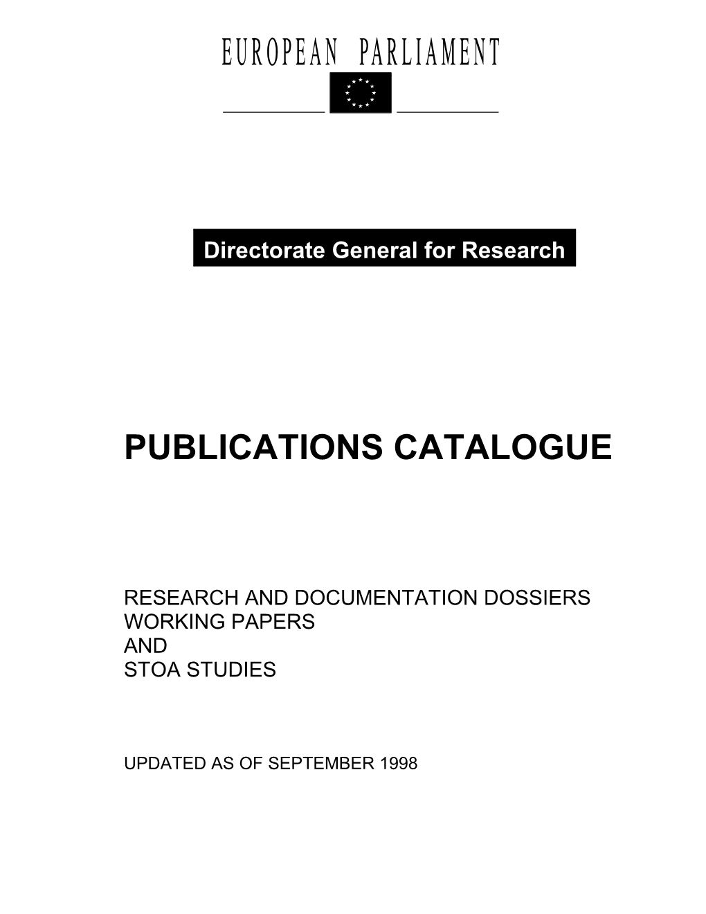 Publications Catalogue