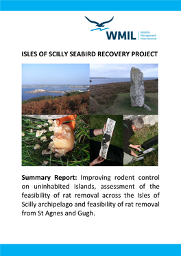 ISLES of SCILLY SEABIRD RECOVERY PROJECT Summary