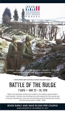 2018 Battle of the Bulge.Indd