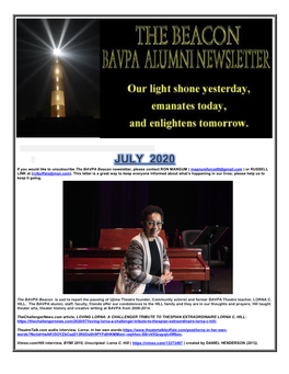 BAVPA Beacon Alumni Newsletter