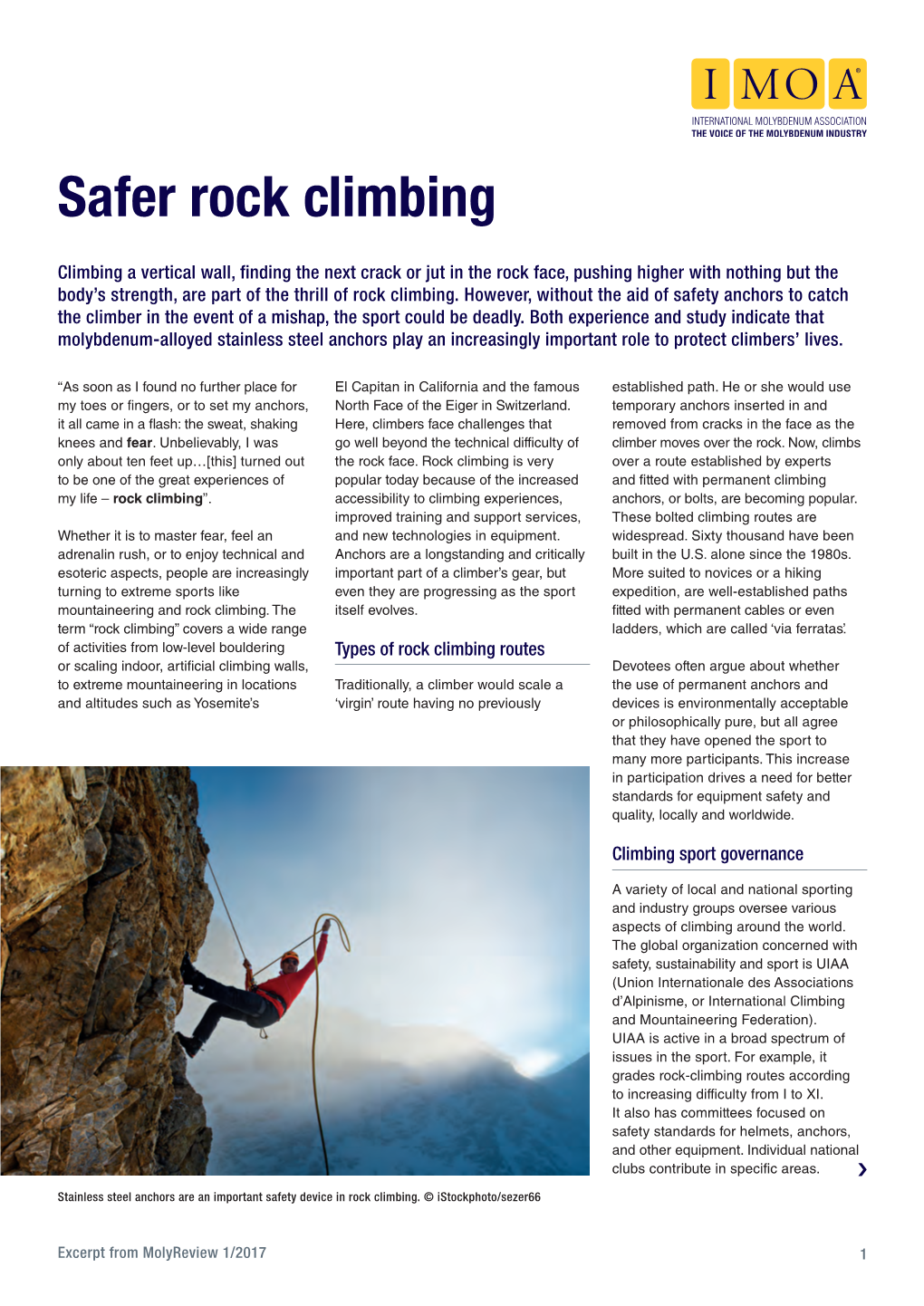 Safer Rock Climbing