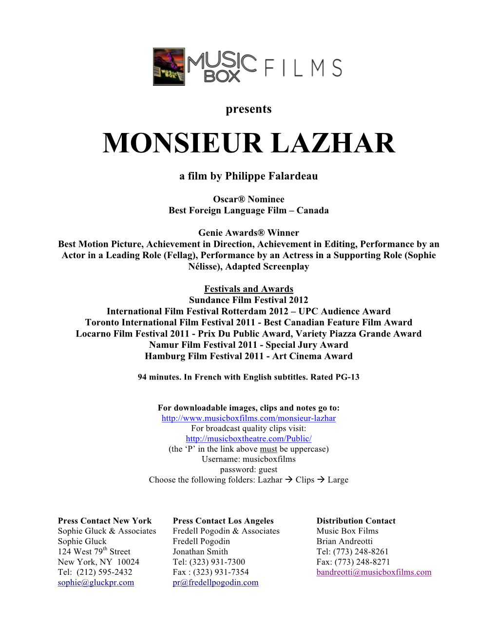 Monsieur Lazhar