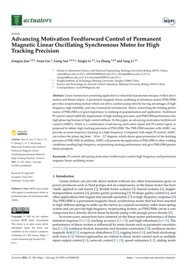 Advancing Motivation Feedforward Control of Permanent Magnetic Linear Oscillating Synchronous Motor for High Tracking Precision