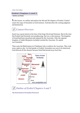 1 Context Overview 2 Outline of Ezekiel Chapters 4 and 5