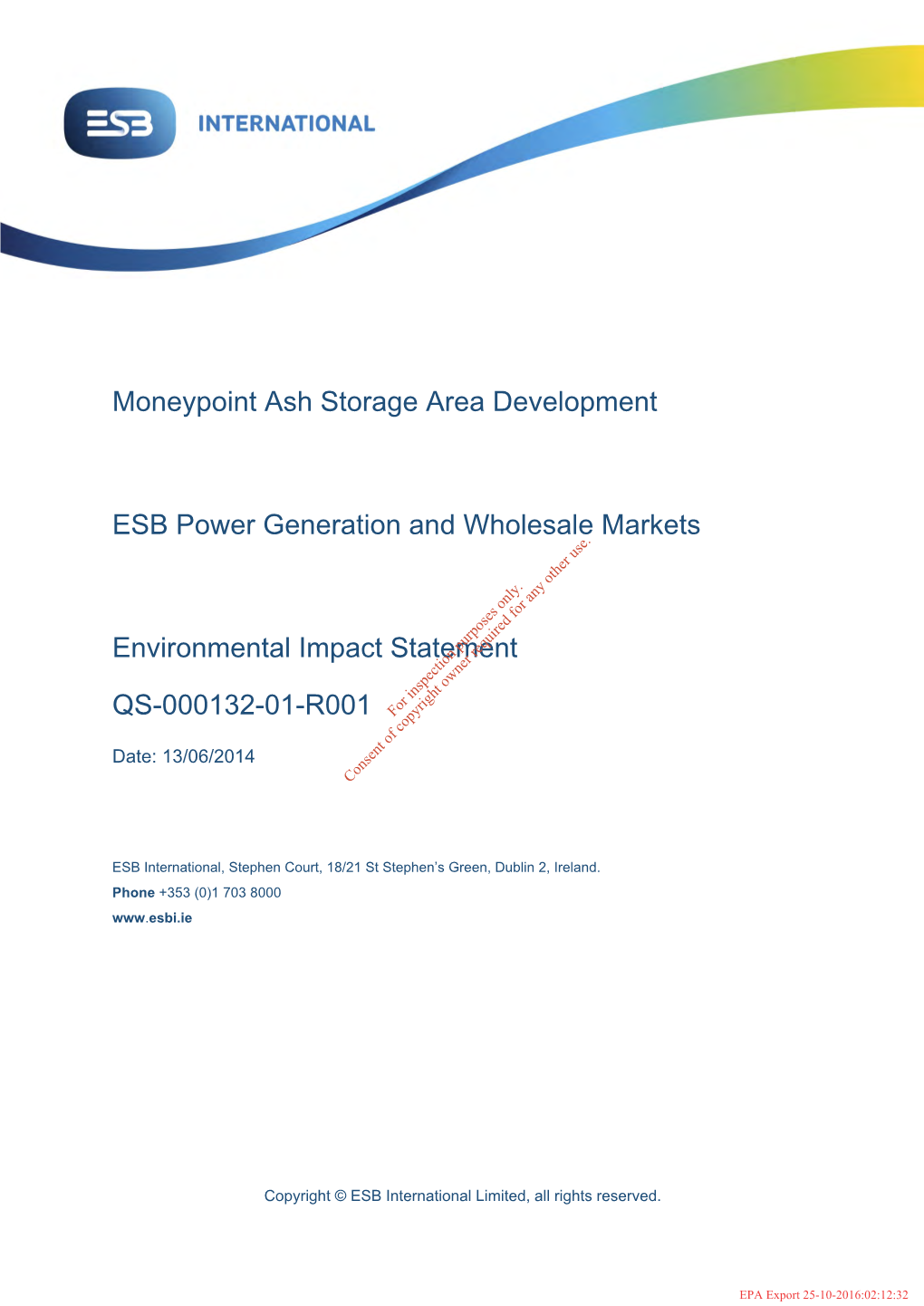 Moneypoint Ash Storage Area Development ESB Power