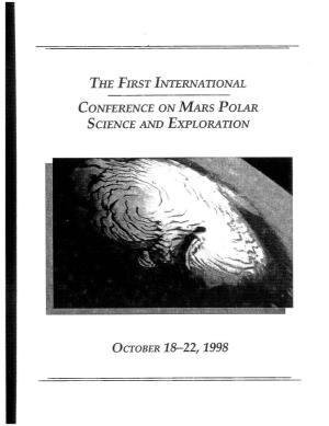 First International Conference on Mars Polar Science and Exploration