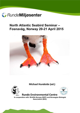Runde Miljøsenter: North Atlantic Seabird Seminar