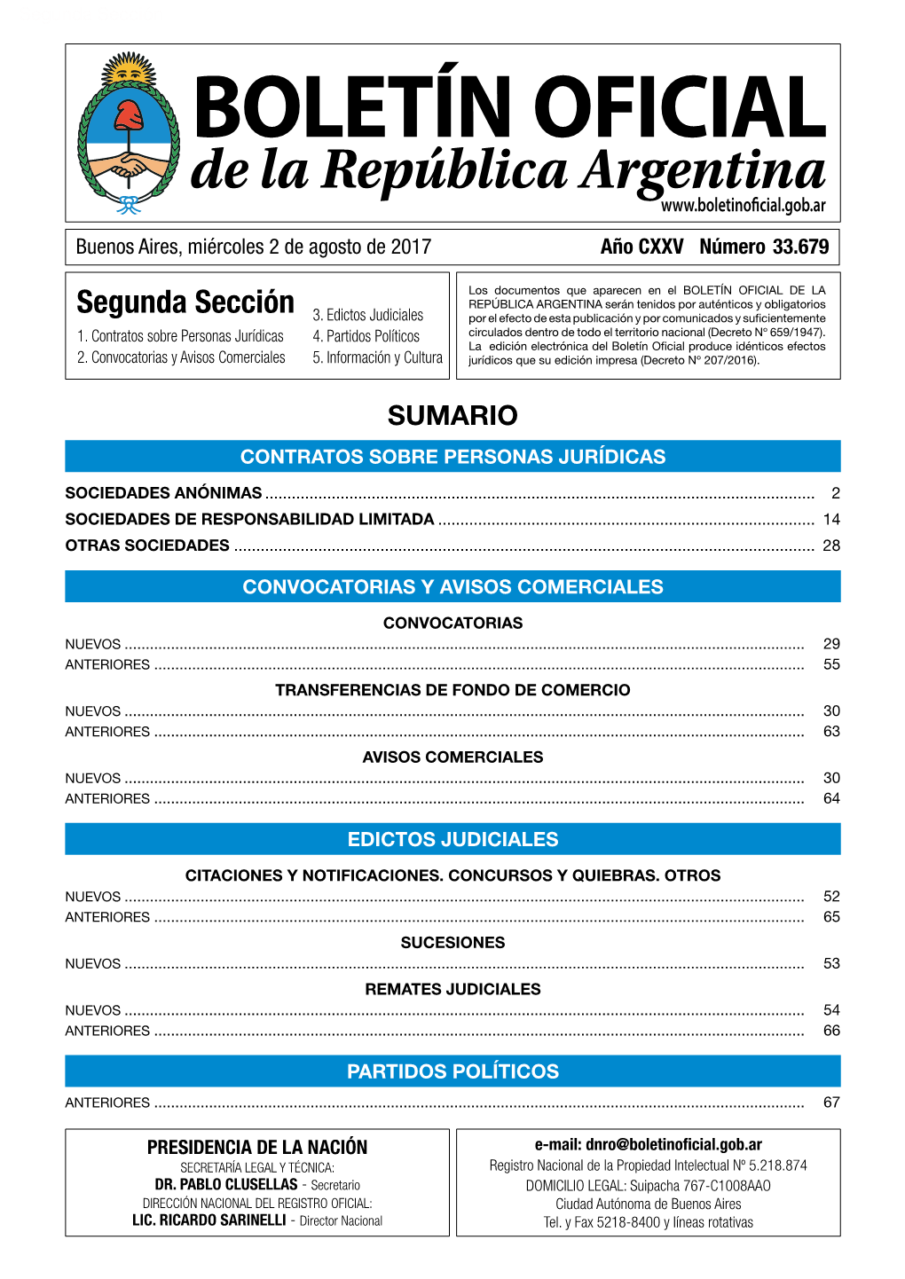 Segunda Sección