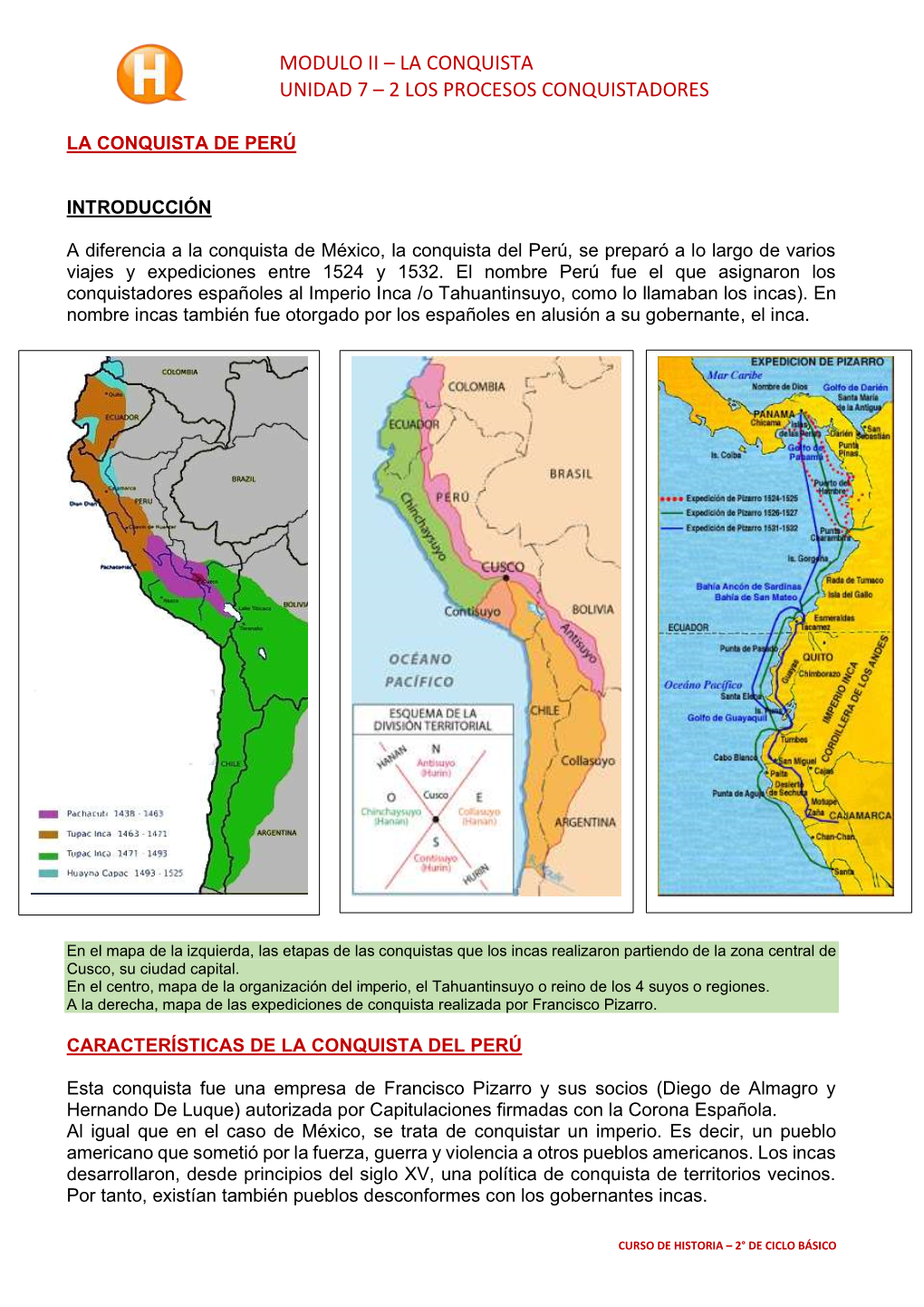 Modulo Ii – La Conquista Unidad 7 – 2 Los Procesos Conquistadores