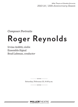 Roger Reynolds