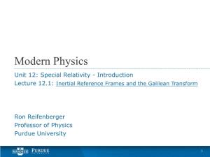 Inertial Reference Frames and the Galilean Transform
