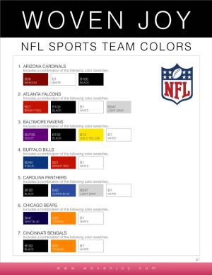 Nfl Sports Team Colors