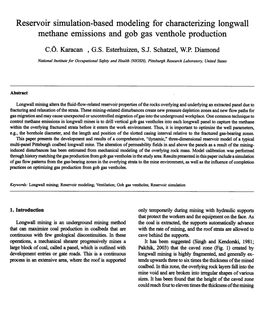 Reservoir Simulation-Based Modeling for Characterizing Longwall Methane Emissions and Gob Gas Venthole Production
