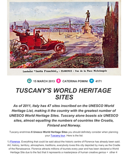 Tuscany's World Heritage Sites